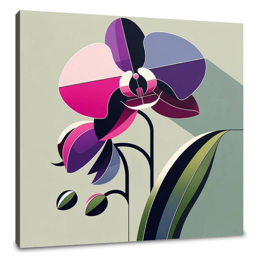 Modern Orchid Elegance Canvas - Main Image
