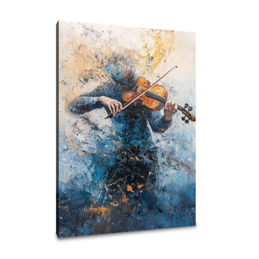 Violinist's Melody Chaos Canvas - Main Image