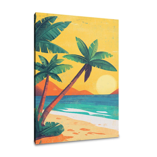 Sunshine Palms Canvas - Main Image