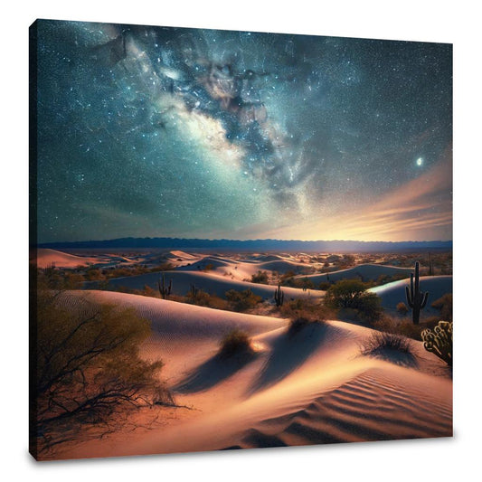Desert Starry Night Canvas - Main Image