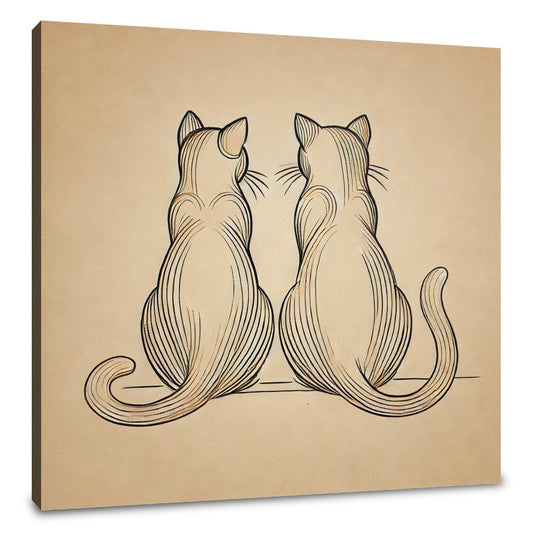 Companionship Cats Canvas - Main Image