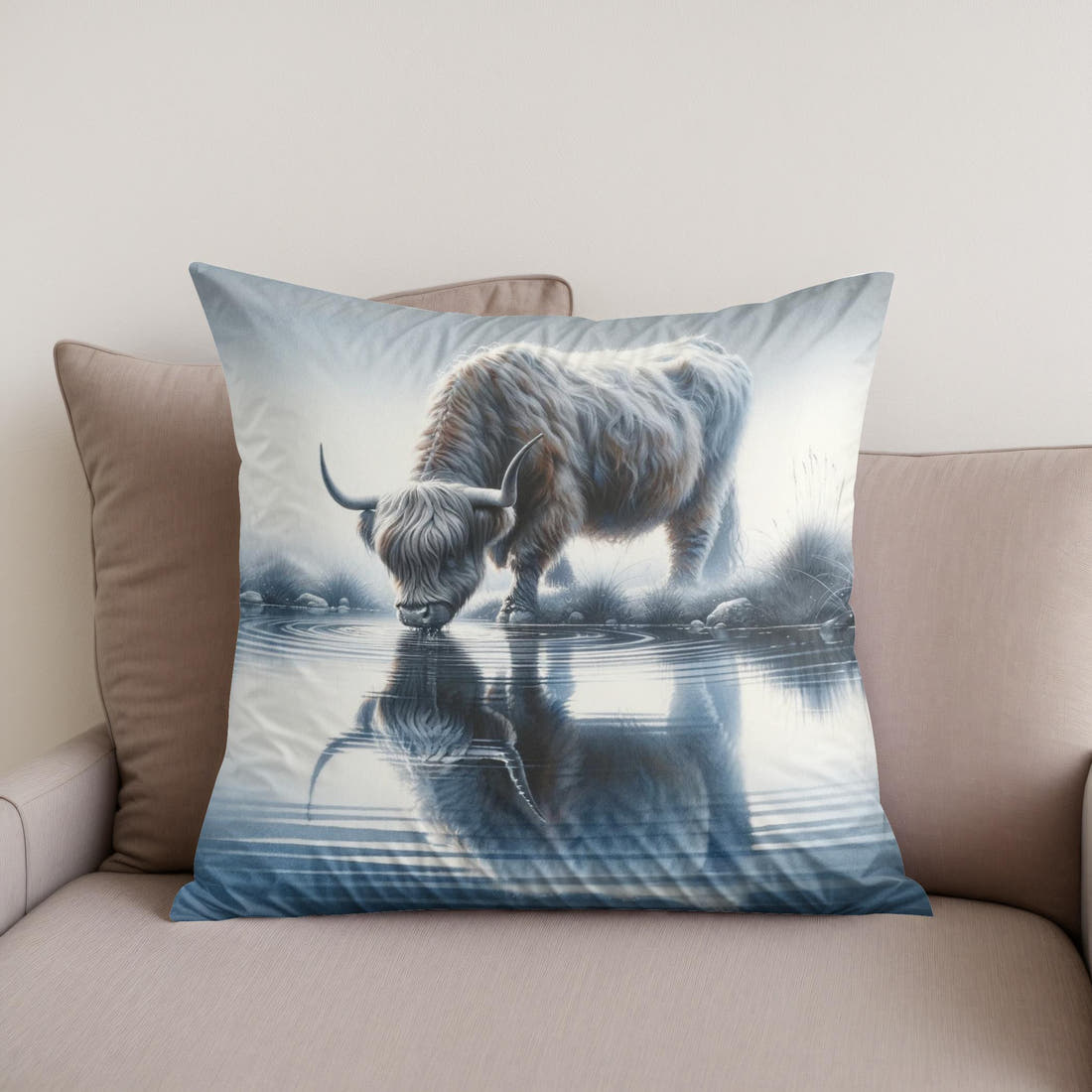 Reflections of Serenity Cotton Cushion - Secondary Image