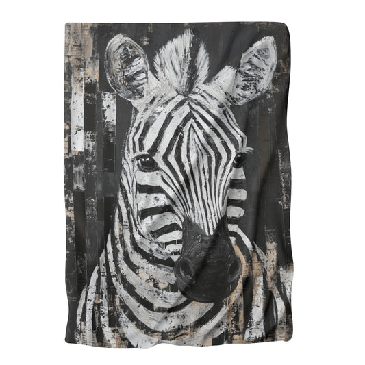 Zebra Geometry Blanket - Main Image