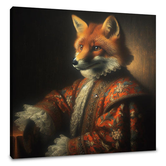 Regal Fox in Twilight Canvas - Main Image
