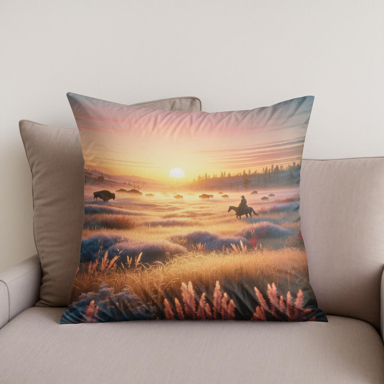 Lumina Aura Cotton Cushion - Secondary Image