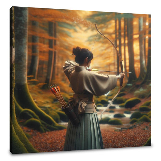Kyudo Autumn Focus Canvas - Main Image