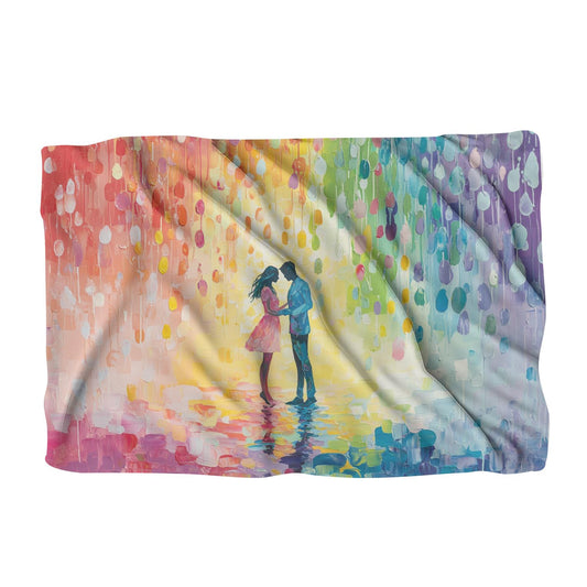 Bunte Regentanzdecke