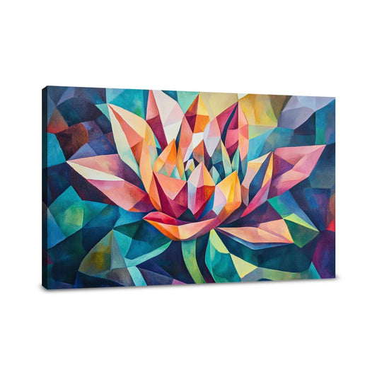 Geometric Blossom Canvas - Main Image