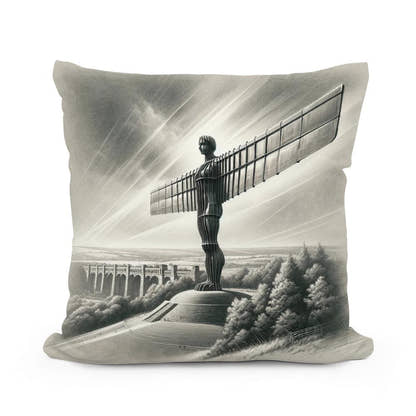 Newcastle Angel of the North Classic Vision Cotton Cushion - Main Image