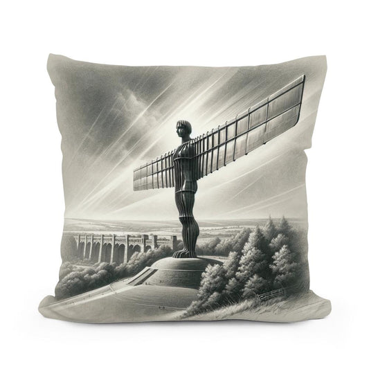 Newcastle Angel of the North Classic Vision Cotton Cushion - Main Image