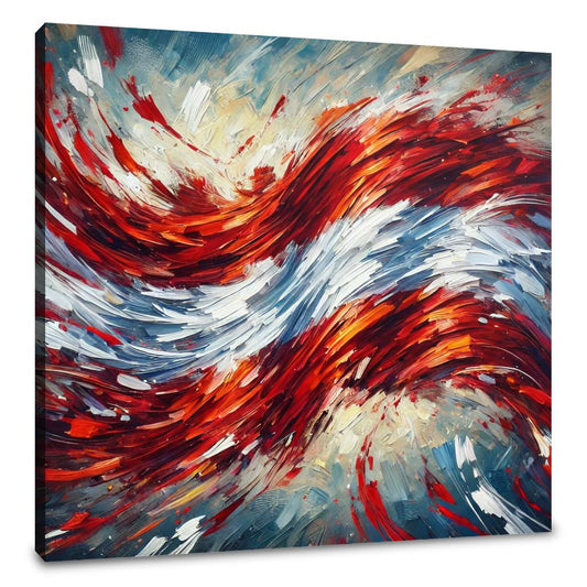 Austrian Flag Impressions Canvas - Main Image