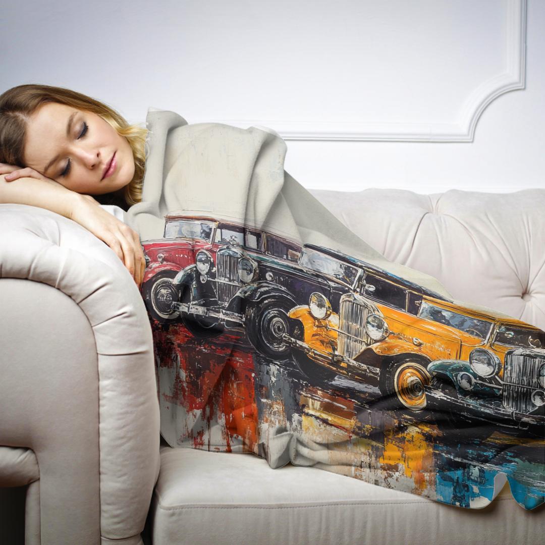 Timeless Automobile Blanket - Secondary Image