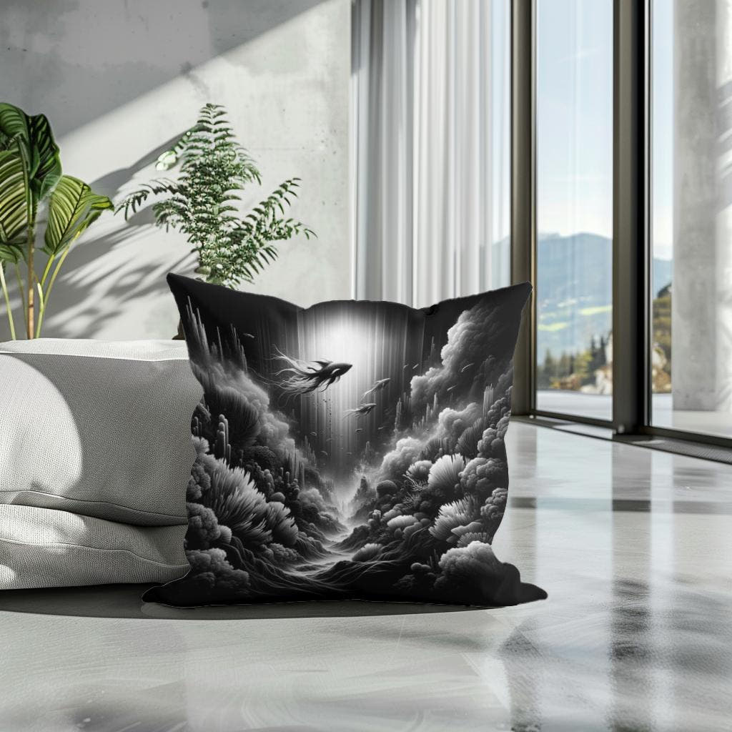 Mysteries of the Deep Cotton Cushion - Secondary Image 3