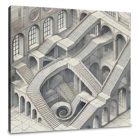 Enigmatic Stair Maze Canvas - Main Image