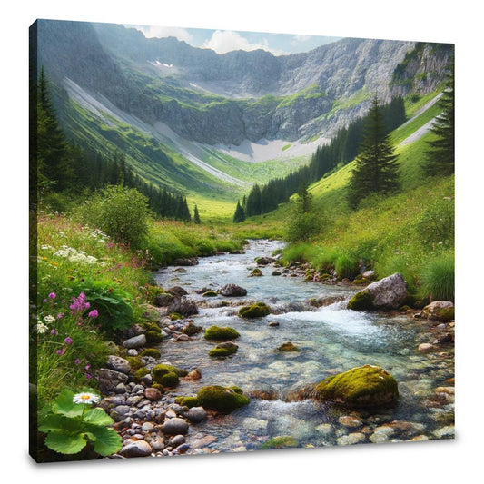 Mountain Stream Canvas - Main Image