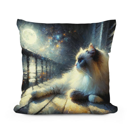 Moonlit Serenity Cotton Cushion - Main Image