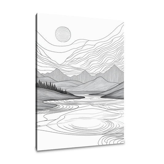 Serene Geometries Canvas - Main Image