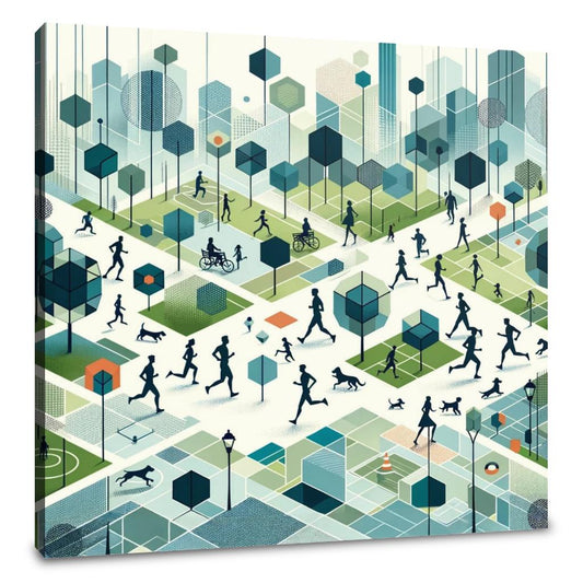 Urban Park Harmony Canvas - Main Image