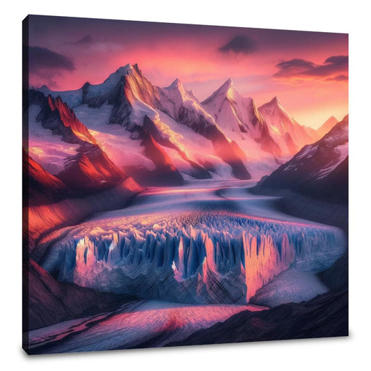 Sunset Glacier Canvas - Main Image