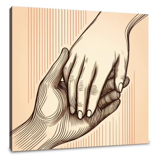 Connected Hands Canvas - Main Image