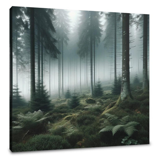 Misty Forest Serenity Canvas - Main Image