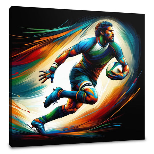 Rugby Action Canvas - Main Image