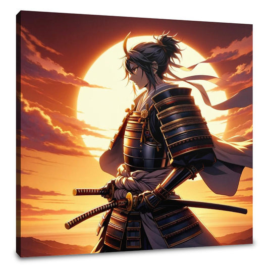 Sunset Samurai's Resolve Canvas - Main Image