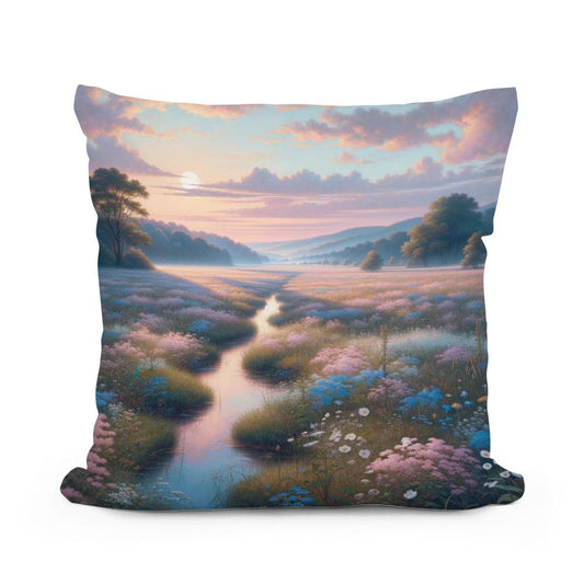 Meadow Mural Cotton Cushion - Main Image