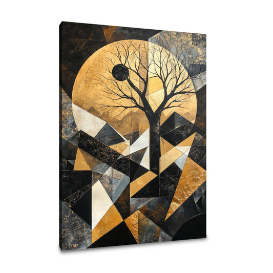 Geometric Nightscape Canvas - Main Image