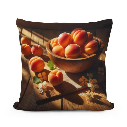 Sunlit Apricots Cotton Cushion - Main Image