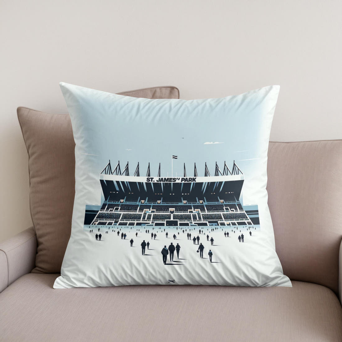 Newcastle St. James’ Park Anticipation Cotton Cushion - Secondary Image