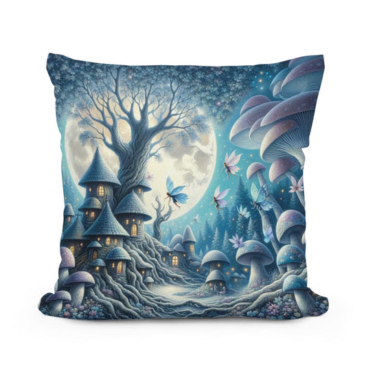 Moonlit Fairies Cotton Cushion - Main Image