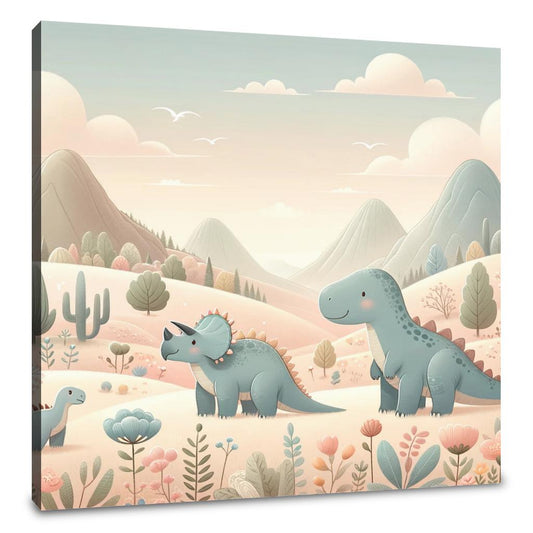 Dinosaur Meadow Canvas - Main Image