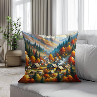 Autumnal Haven Cotton Cushion - Secondary Image 4