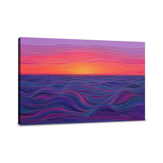 Sunset Waves Canvas - Main Image