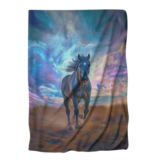 Galloping Horse Dreams Blanket - Main Image