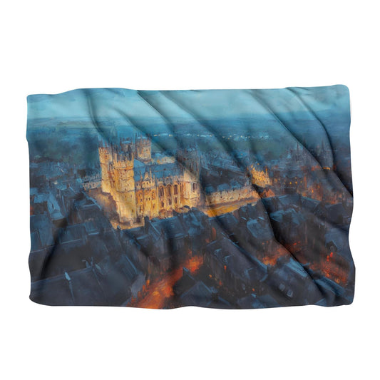 Lincoln Castle Twilight Blanket - Main Image