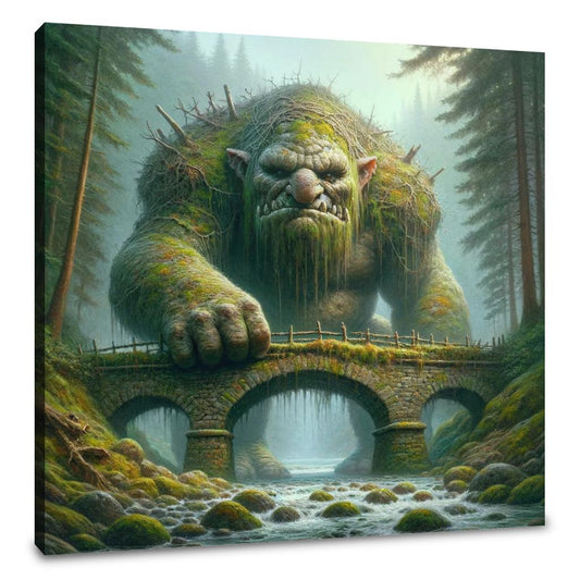 Guardian of the Misty Bridge Canvas - Main Image