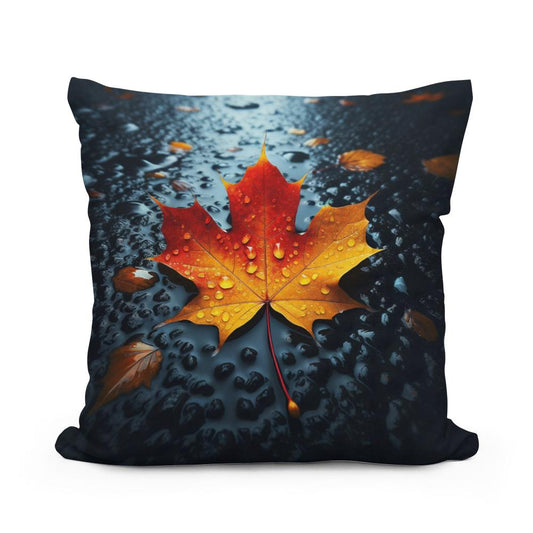 Autumn Contrast Cotton Pillow - Main Image
