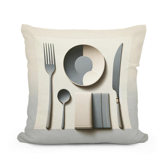 Elegant Feast Cotton Cushion - Main Image