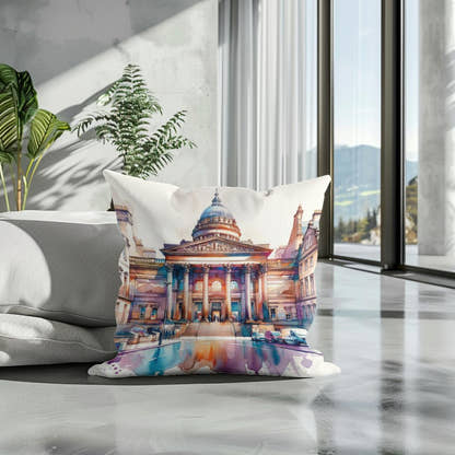 Edinburgh Walker Gallery Watercolor Essence Cotton Cushion - Secondary Image 3