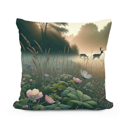 Meadow Dawn Cotton Pillow - Main Image