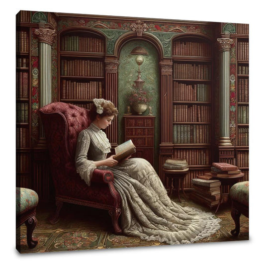 Literary Reverie Canvas - Main Image