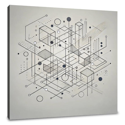 Fragmented Reflections Canvas - Main Image