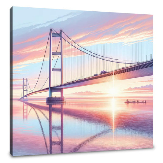 Sunrise at Humber Bridge Canvas - Main Image