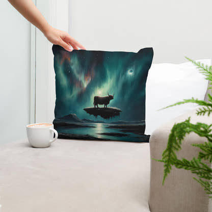 Highland Cow Mystique Cotton Cushion - Secondary Image 5