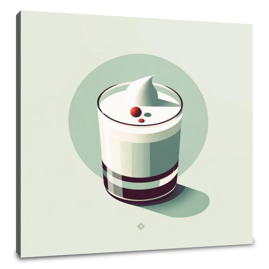 Minimalist Pisco Sour Canvas - Main Image