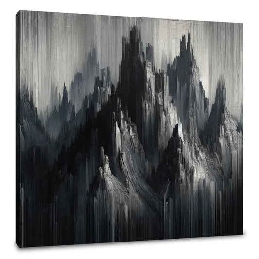 Mystic Peaks Abstract Canvas - Main Image