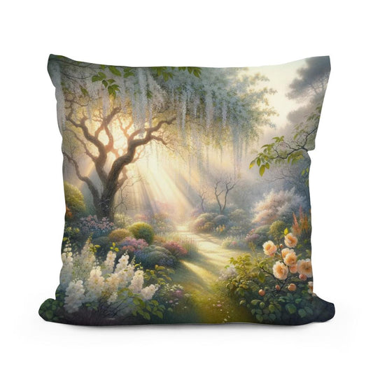 Spring's Dawn Serenity Cotton Cushion - Main Image