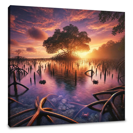 Sunset Mangrove Canvas - Main Image